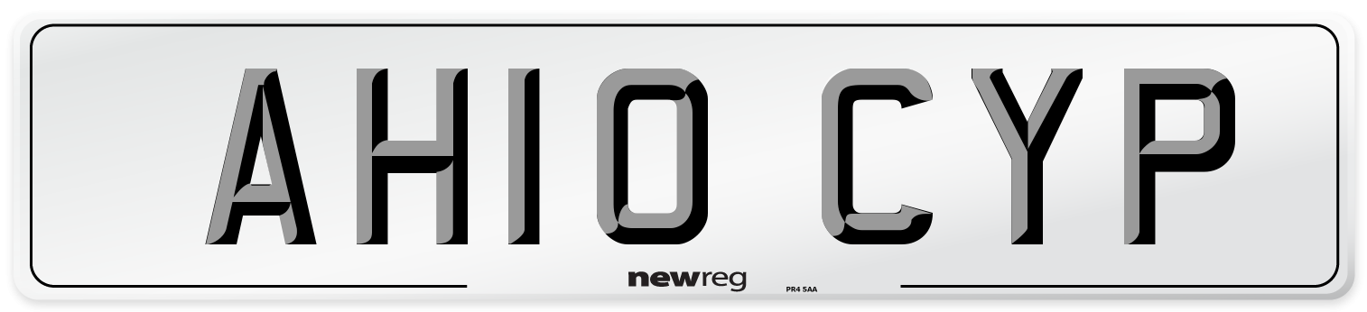 AH10 CYP Number Plate from New Reg
